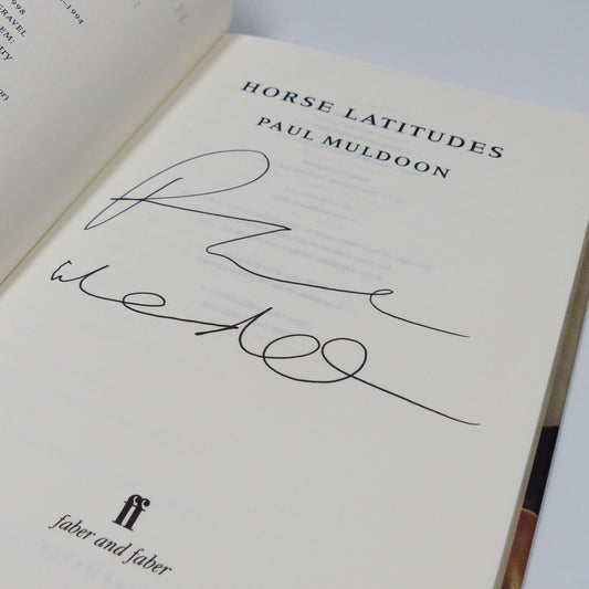 Paul Muldoon - Horse Latitudes - Signed Copy