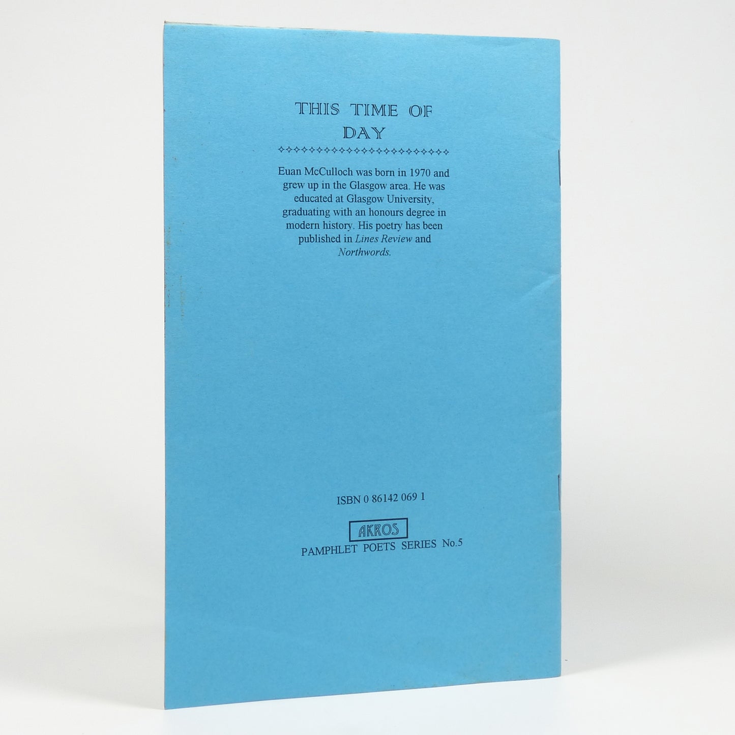 Euan McCulloch - This Time of Day - Inscribed First Edition