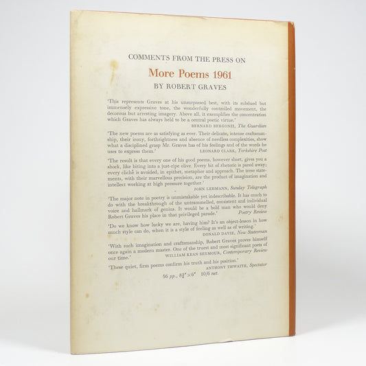 Robert Graves - New Poems. 1962 - First Edition