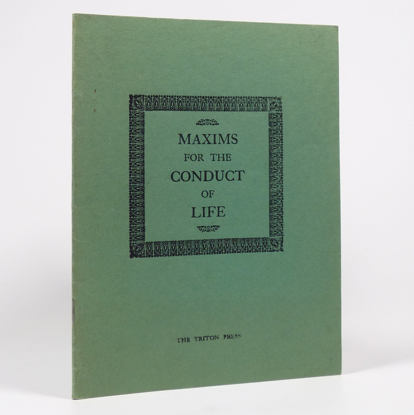 Anonymous - Maxims for the Conduct of Life - Facsimile Edition