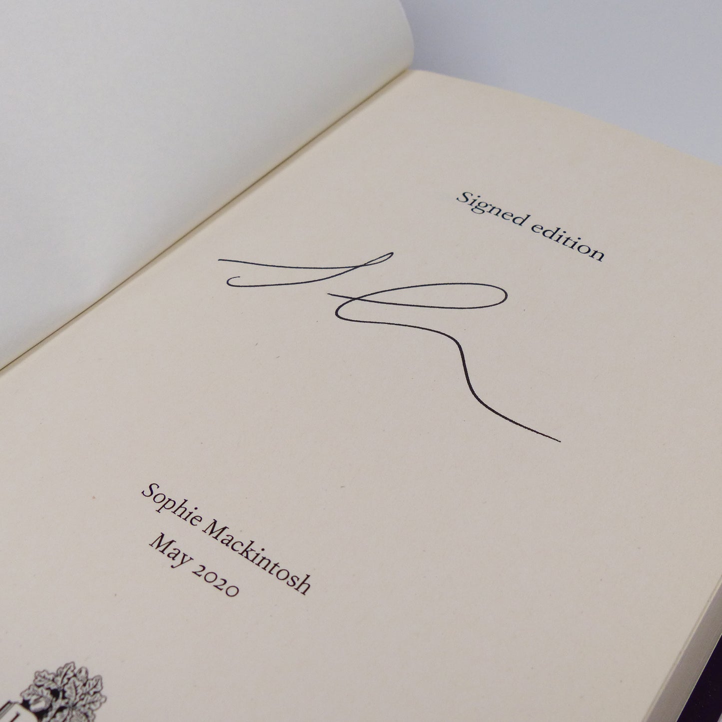 Sophie Mackintosh - Blue Ticket - Signed First Edition