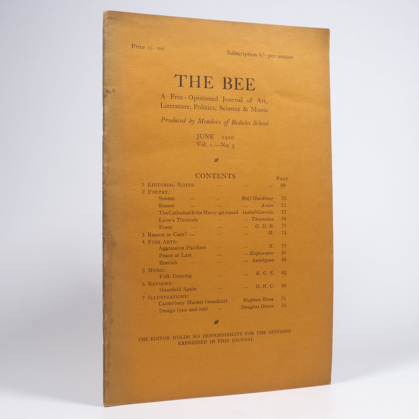 Various - The Bee - First Eight Issues