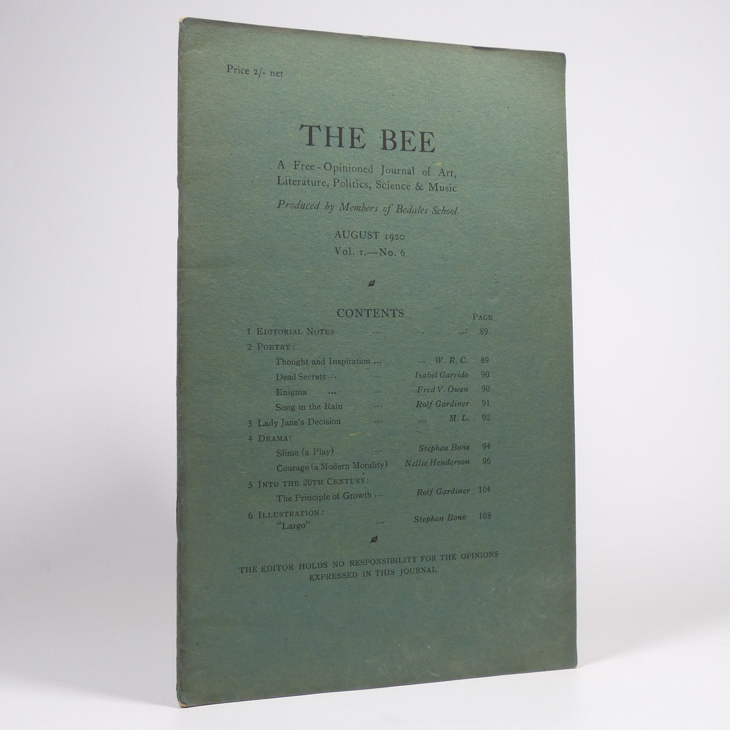 Various - The Bee - First Eight Issues