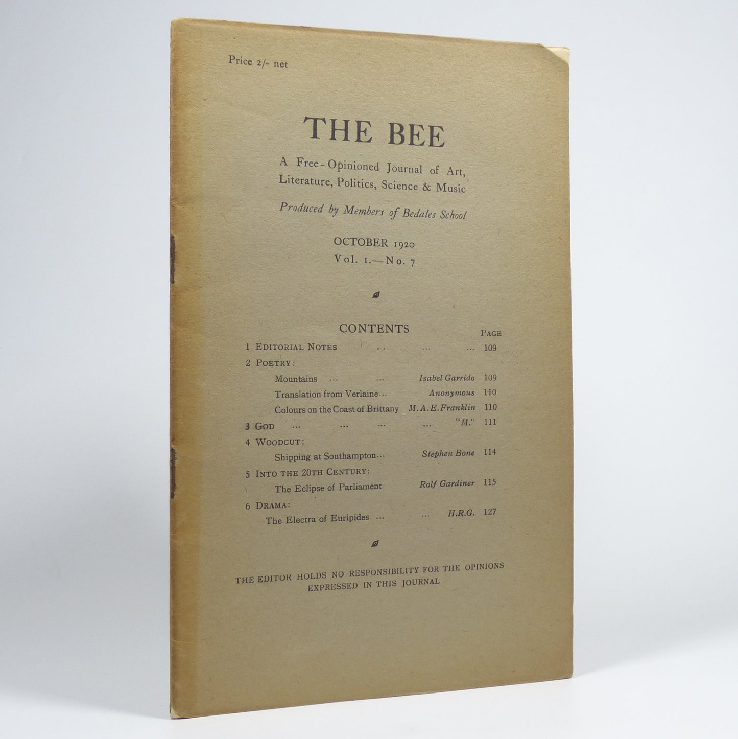 Various - The Bee - First Eight Issues