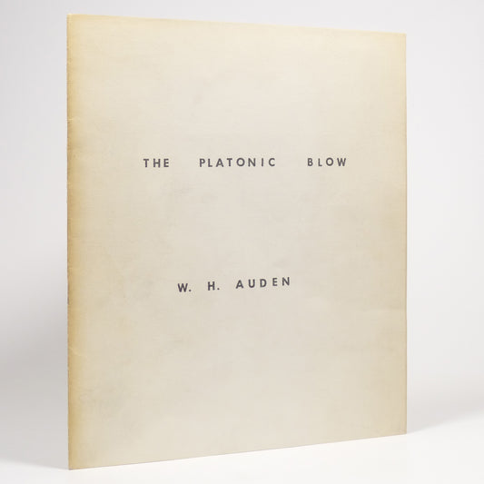 W. H. Auden - The Platonic Blow - First Edition