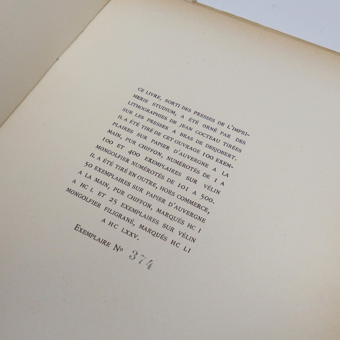 Jean Cocteau - Deux Travestis - Limited First Edition