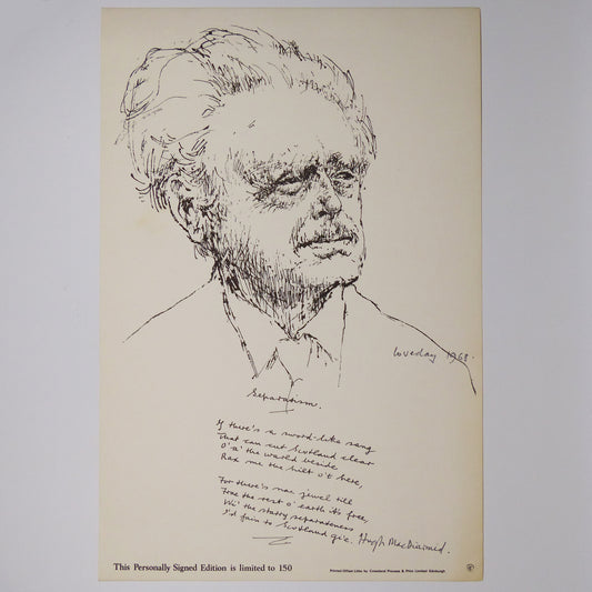 Hugh MacDiarmid - Separatism - Signed Limited Edition Print