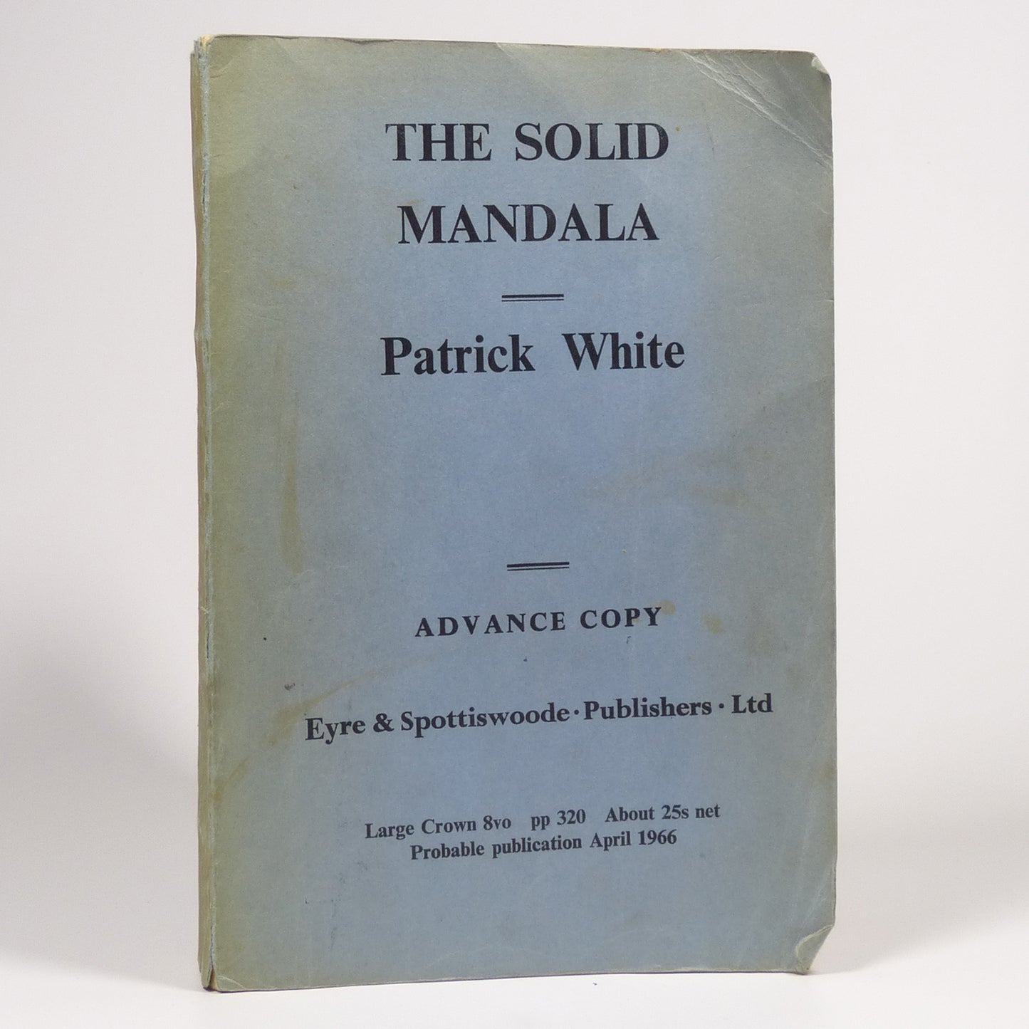 Patrick White - The Solid Mandala - Advance Proof Copy
