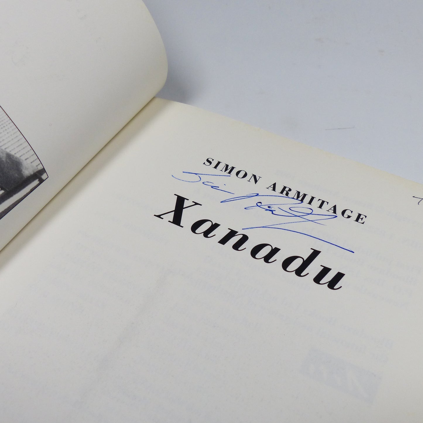 Simon Armitage - Xanadu - Signed First Edition