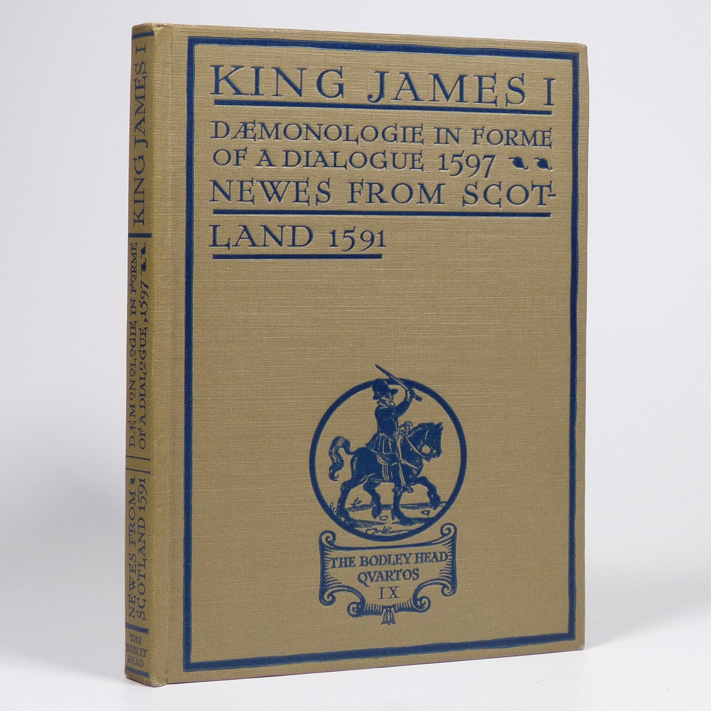King James I - Daemonologie in Forme of a Dialogue - First Edition Thus