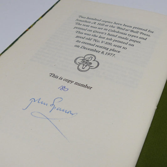 John Sparrow - Association Copies - Signed Limited First Edition