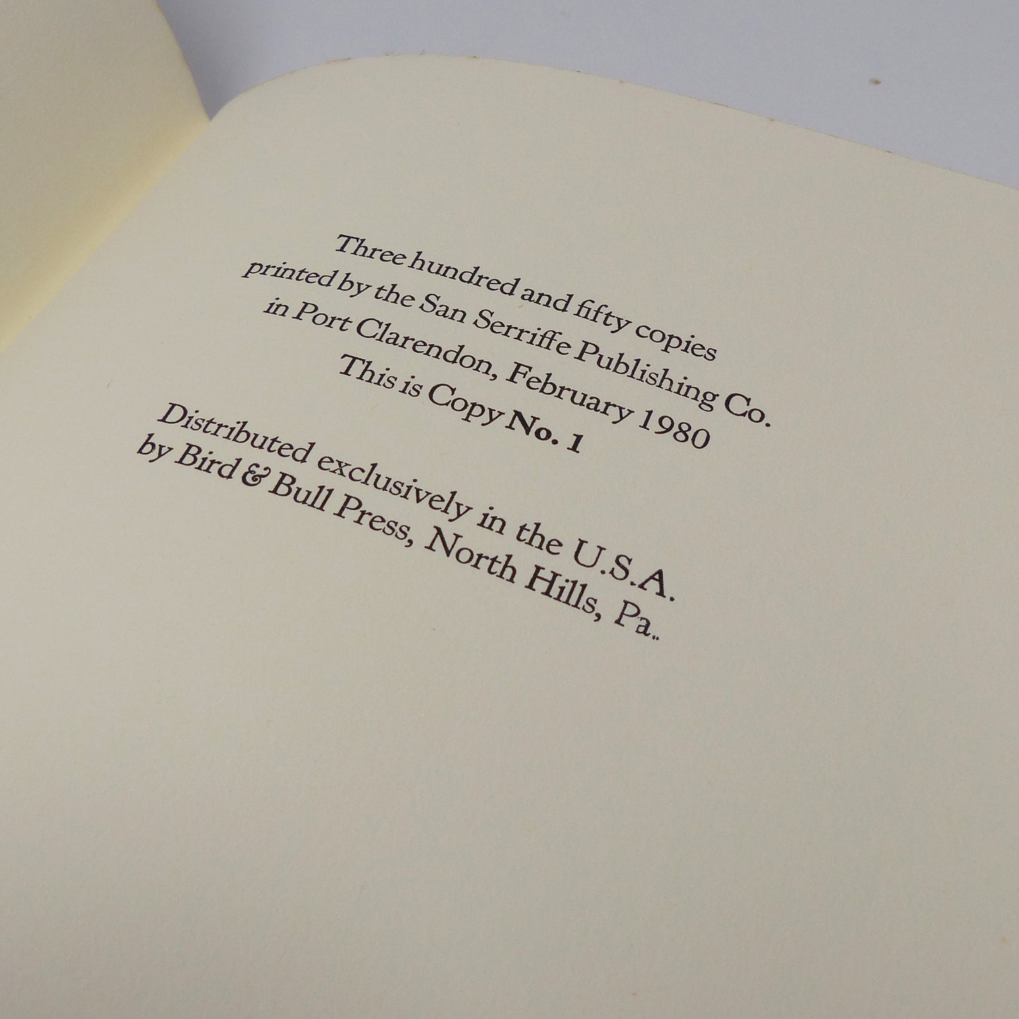 Theodore Bachaus - Private Presses of San Serriffe - Limited First Edition