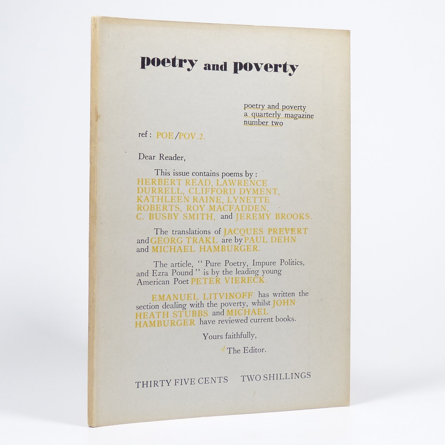 Various - Poetry and Poverty - Numbers Two to Six