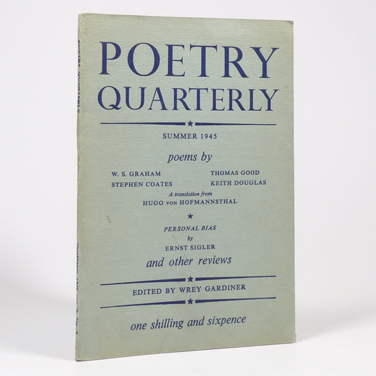 Various - Poetry Quarterly Summer 1945 - First Edition