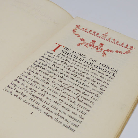 Anonymous - The Song of Songs - Printed by Walter Lewis