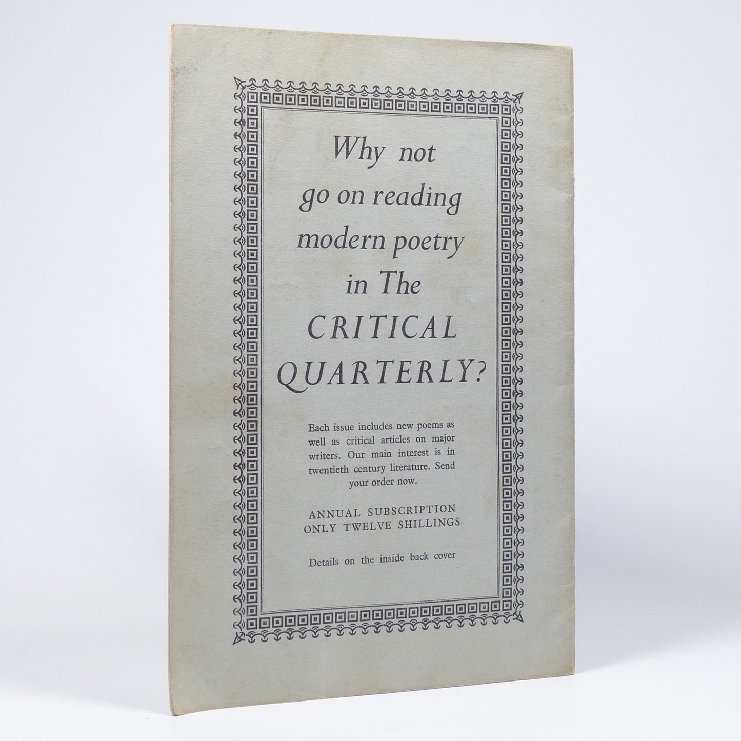 Various - Poetry 1960 An Appetiser - First Edition