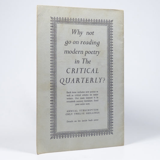 Various - Poetry 1960 An Appetiser - First Edition