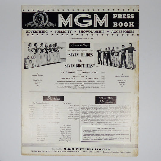 Various - Seven Brides for Seven Brothers - Two Press Books