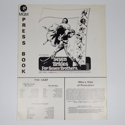 Various - Seven Brides for Seven Brothers - Two Press Books