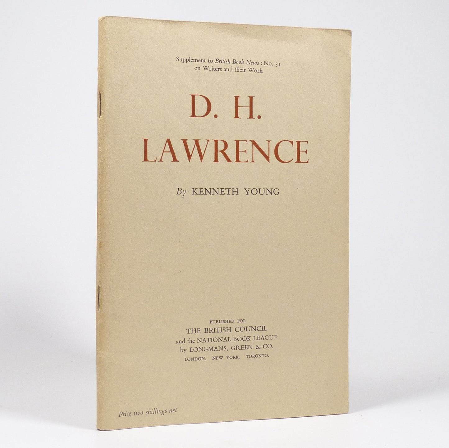 Kenneth Young - D. H. Lawrence - First Edition