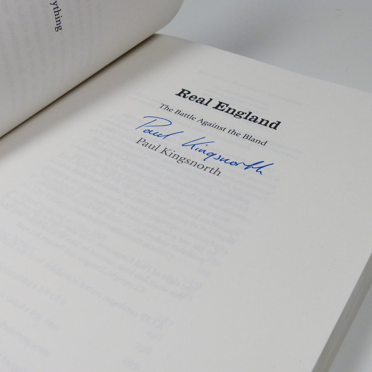 Paul Kingsnorth - Real England - Signed First Edition