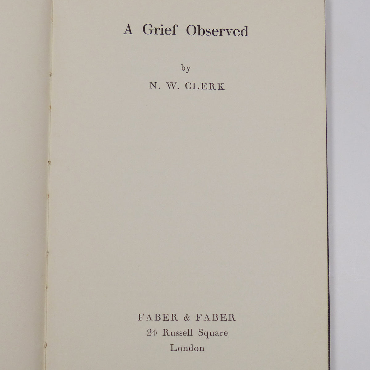 C. S. Lewis - A Grief Observed - First Edition