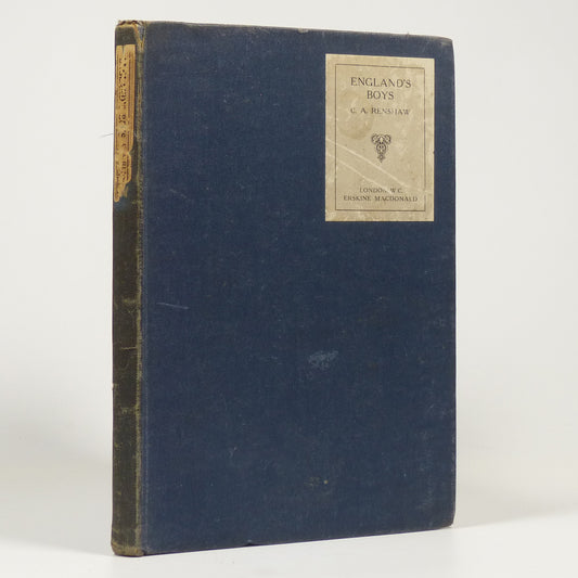 Constance Ada Renshaw - England's Boys - First Edition