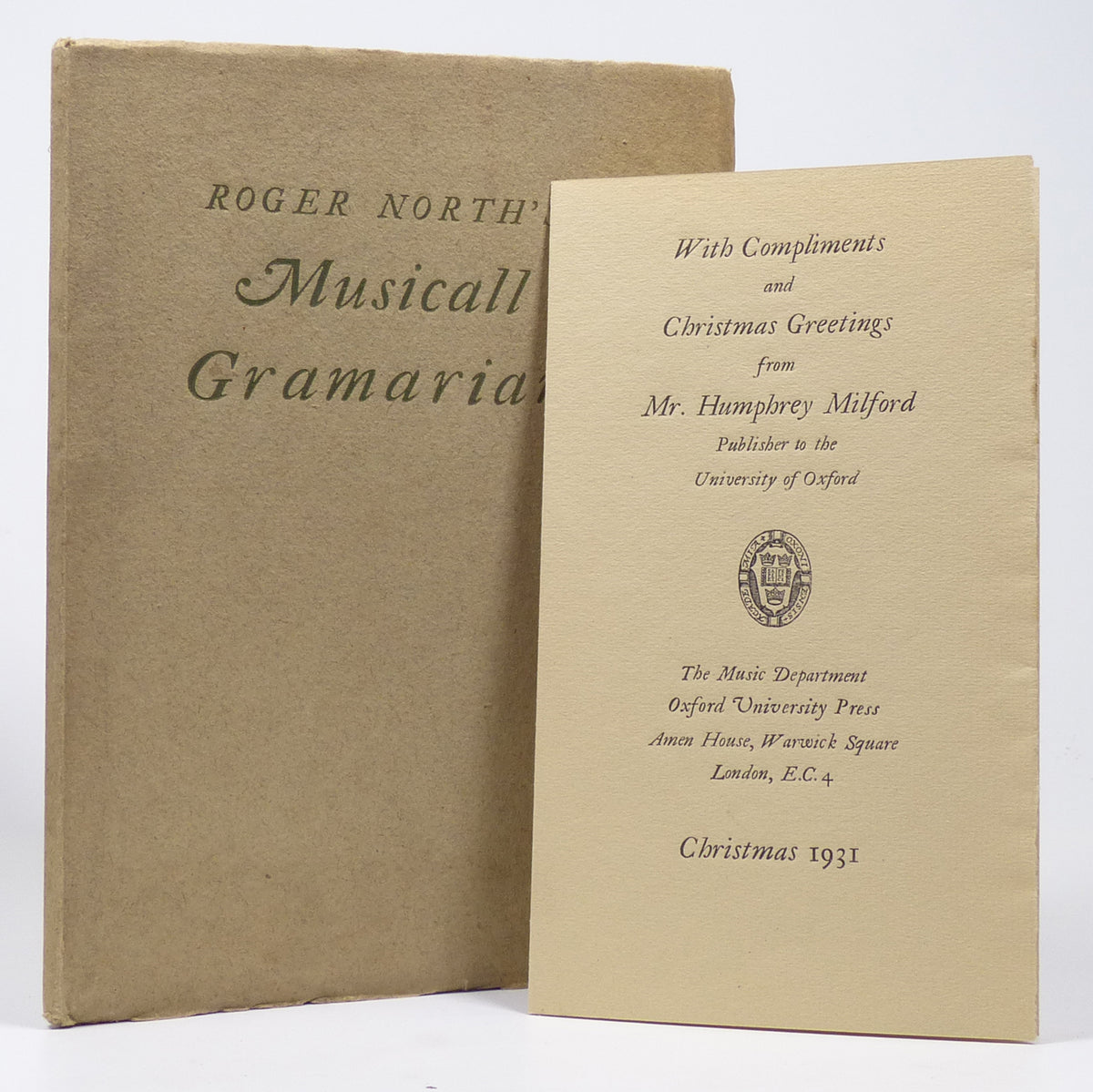 Roger North - The Musicall Gramarian - First Edition