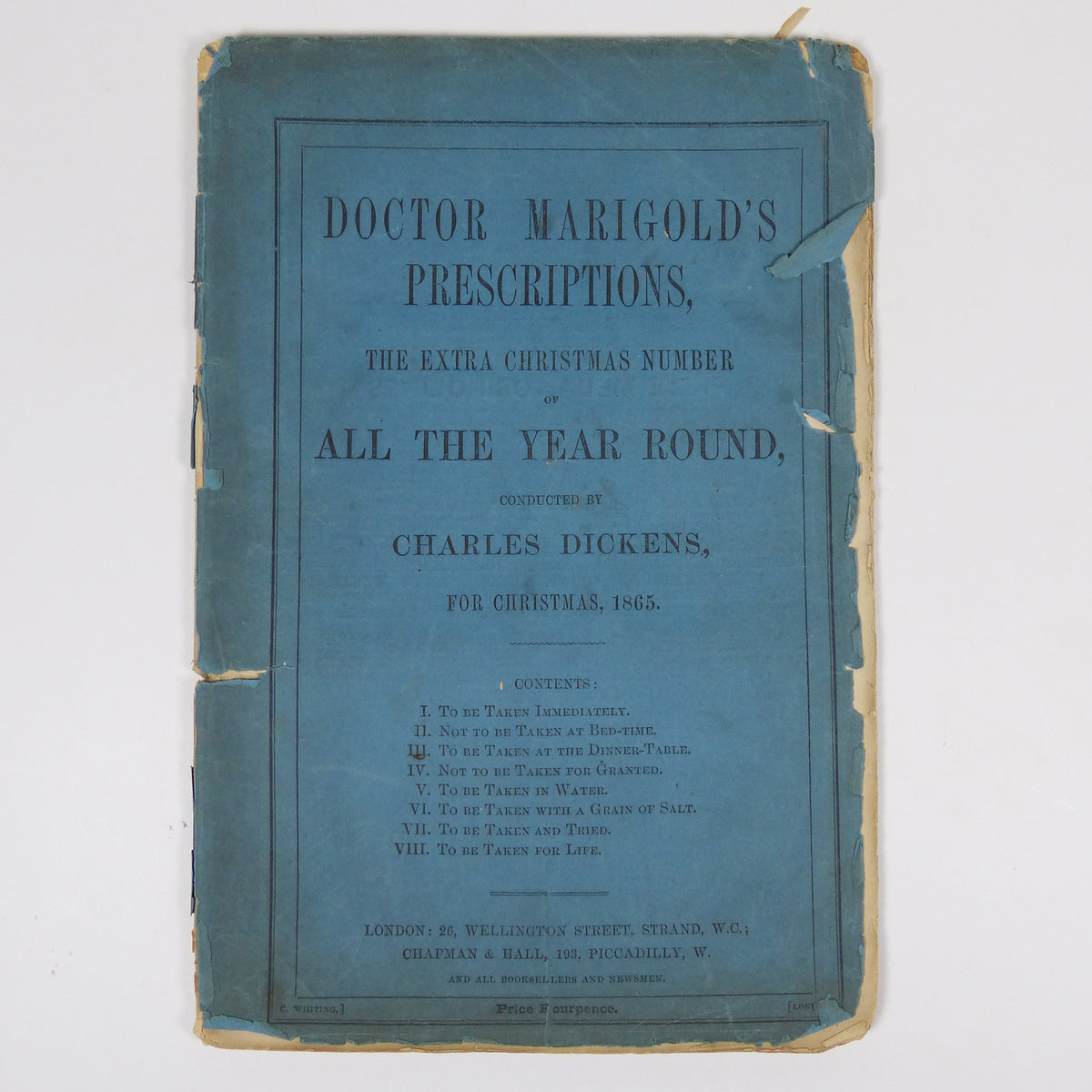 Charles Dickens - Doctor Marigold's Prescriptions - First Edition