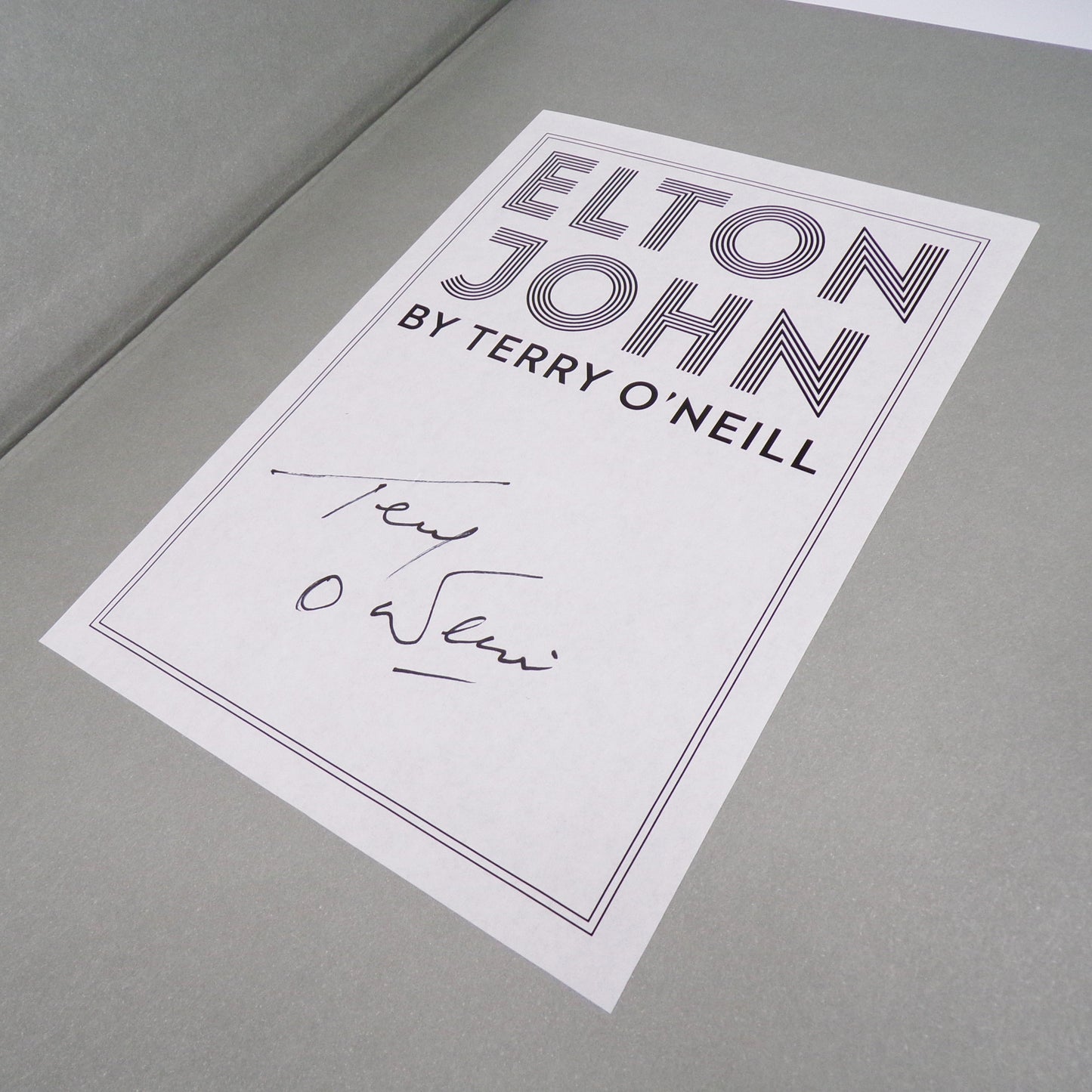 Terry O'Neill - Elton John - Signed First Edition.