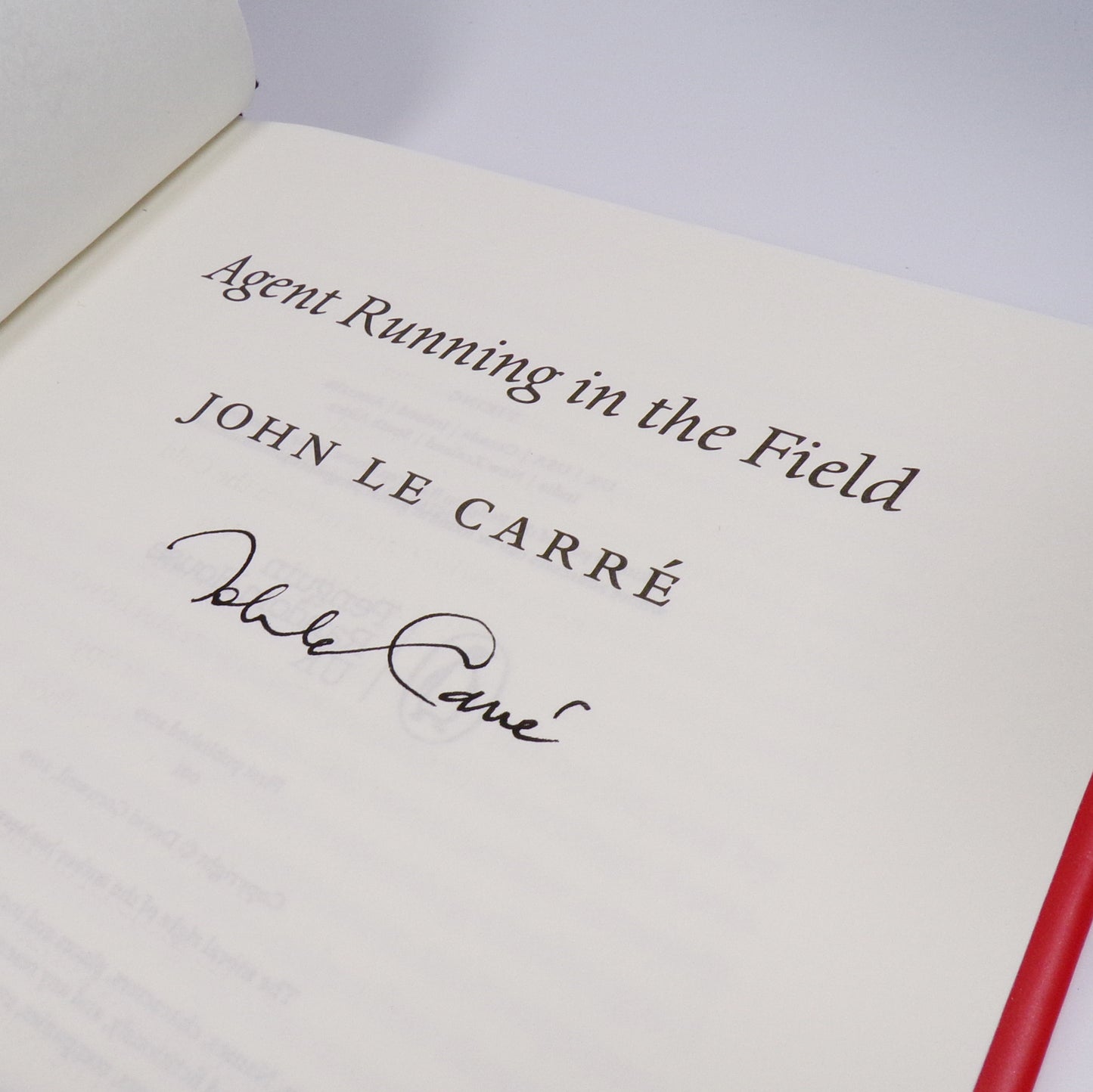 John le Carré - Agent Running in the Field - Signed First Edition