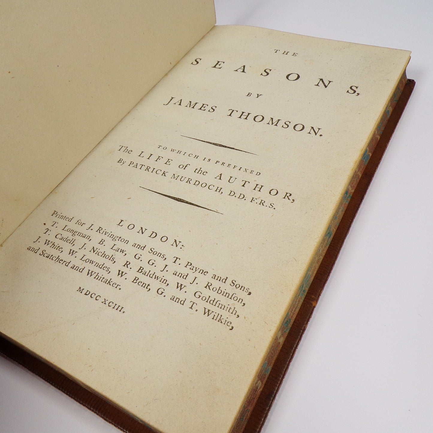 James Thomson - The Seasons - Fine Tree Calf Binding