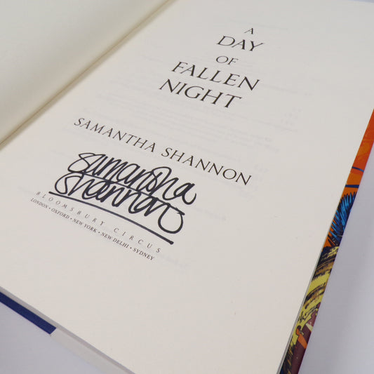 Samantha Shannon - A Day of Fallen Night - Signed First Edition