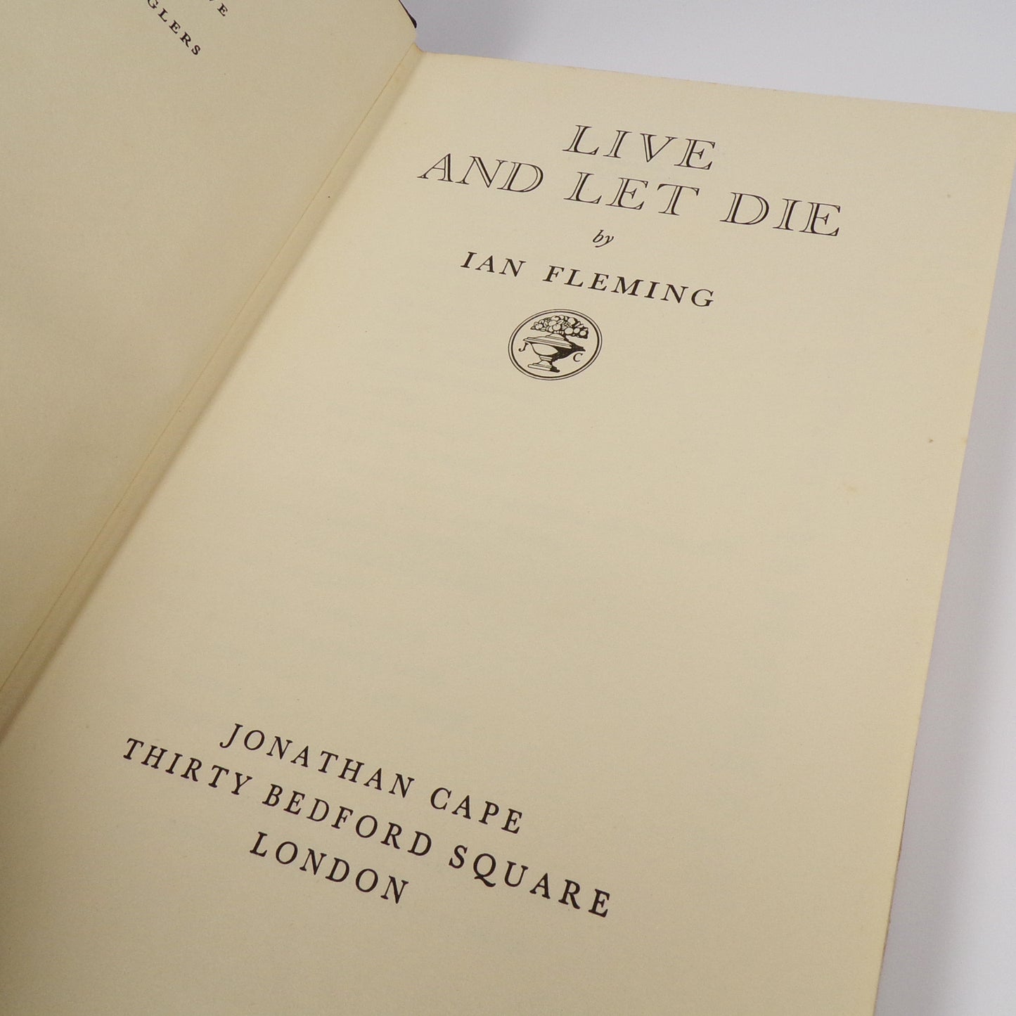 Ian Fleming - Live and Let Die - Fourth Printing