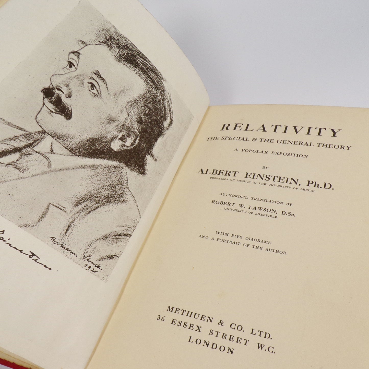 Albert Einstein - Relativity, the Special & the General Theory - First Edition