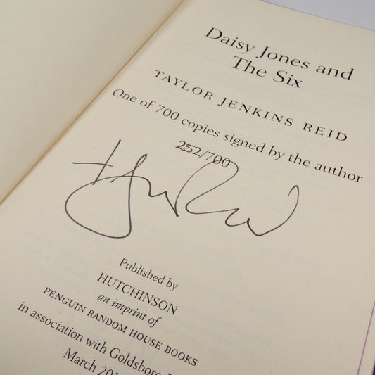 Taylor Jenkins Reid - Daisy Jones & The Six - Signed Limited First Edition