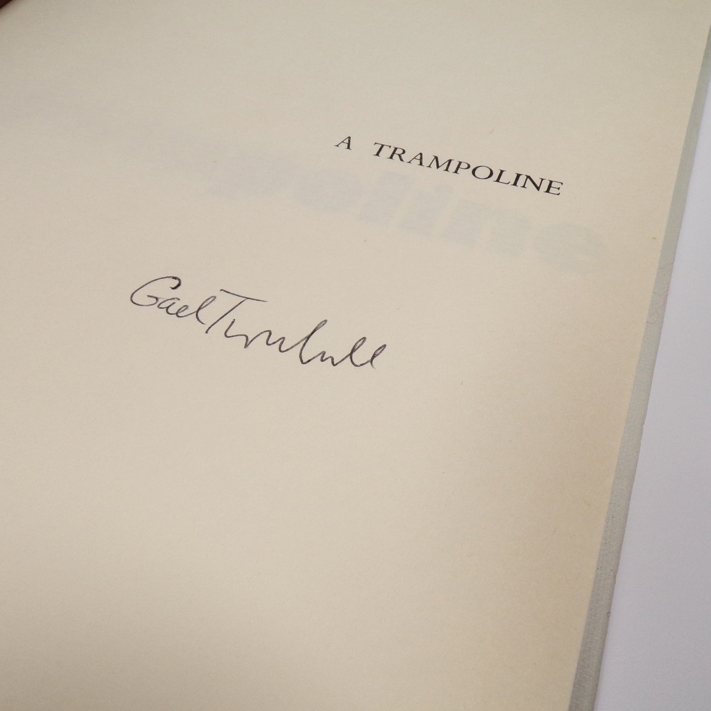 Gael Turnbull - A Trampoline - Signed First Edition