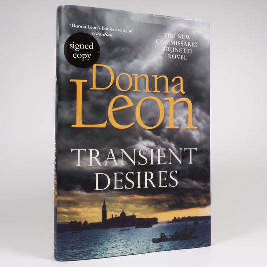 Donna Leon - Transient Desires - Signed First Edition