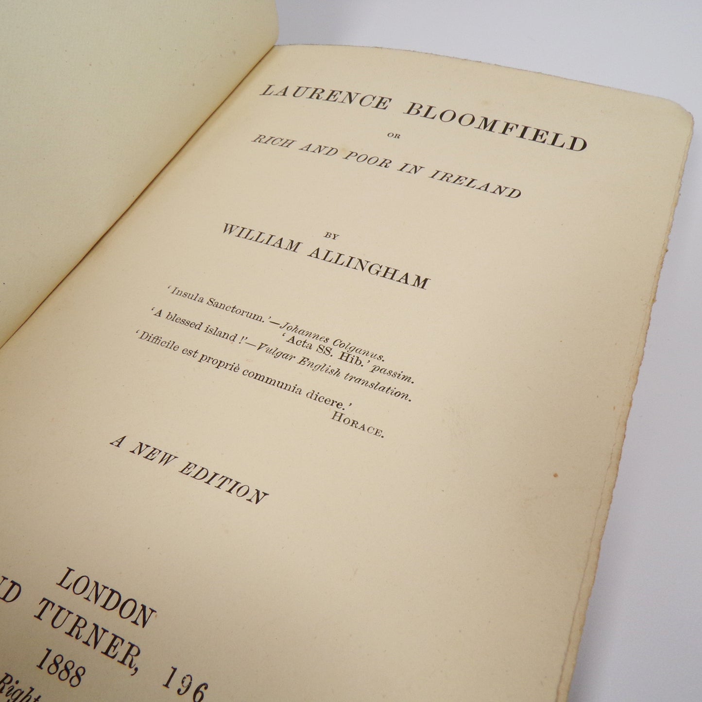 William Allingham - Laurence Bloomfield or Rich and Poor in Ireland - New Edition