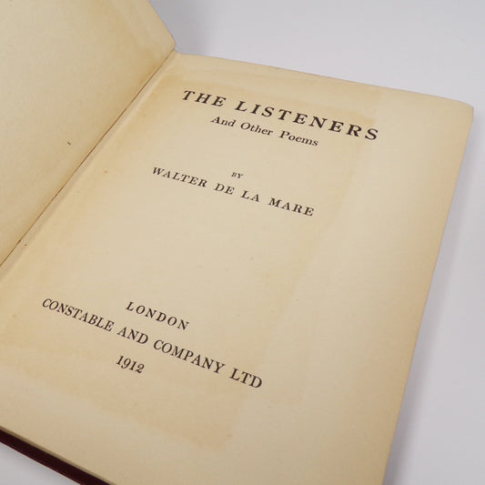 Walter de la Mare - The Listeners - First Edition