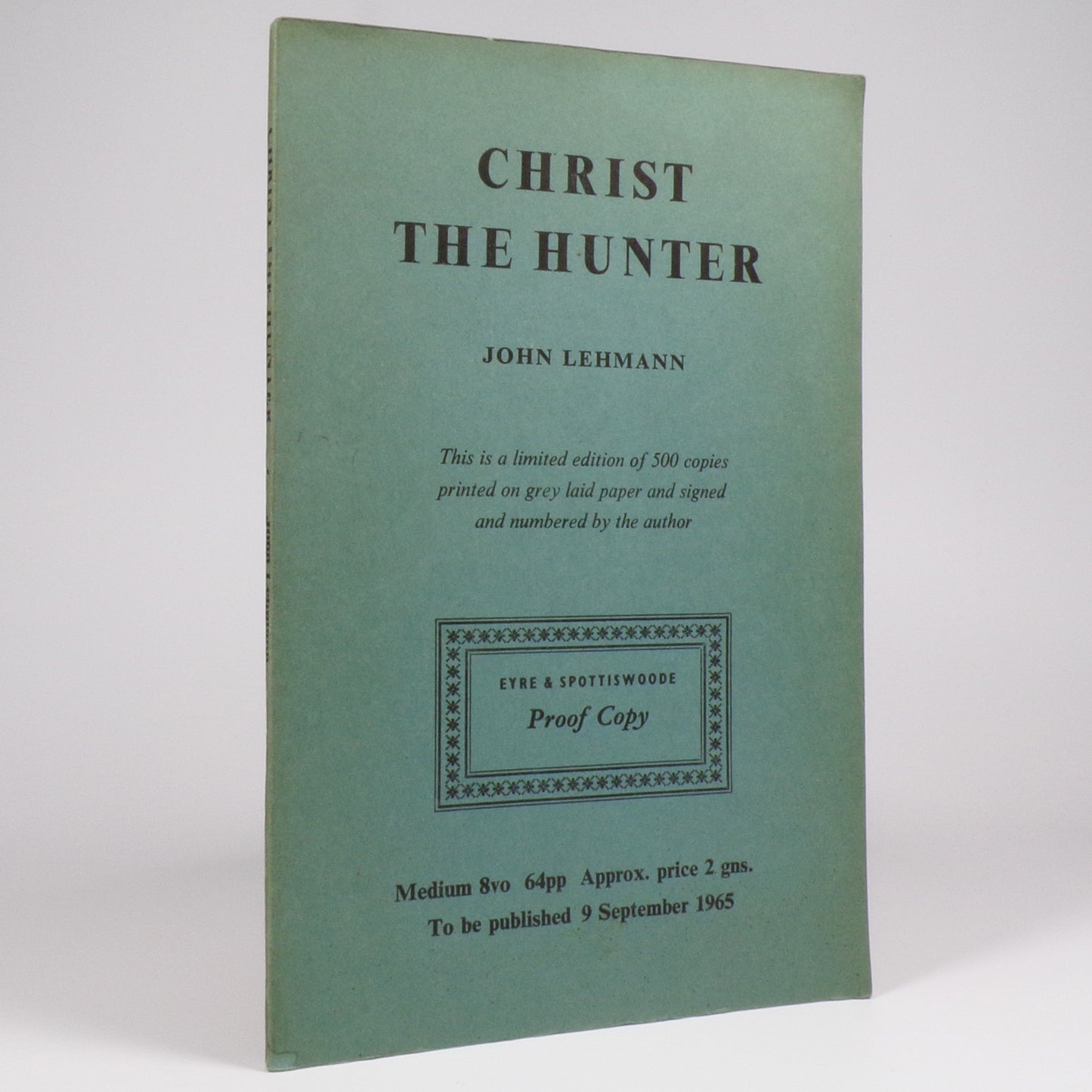 John Lehmann - Christ the Hunter - Proof Copy