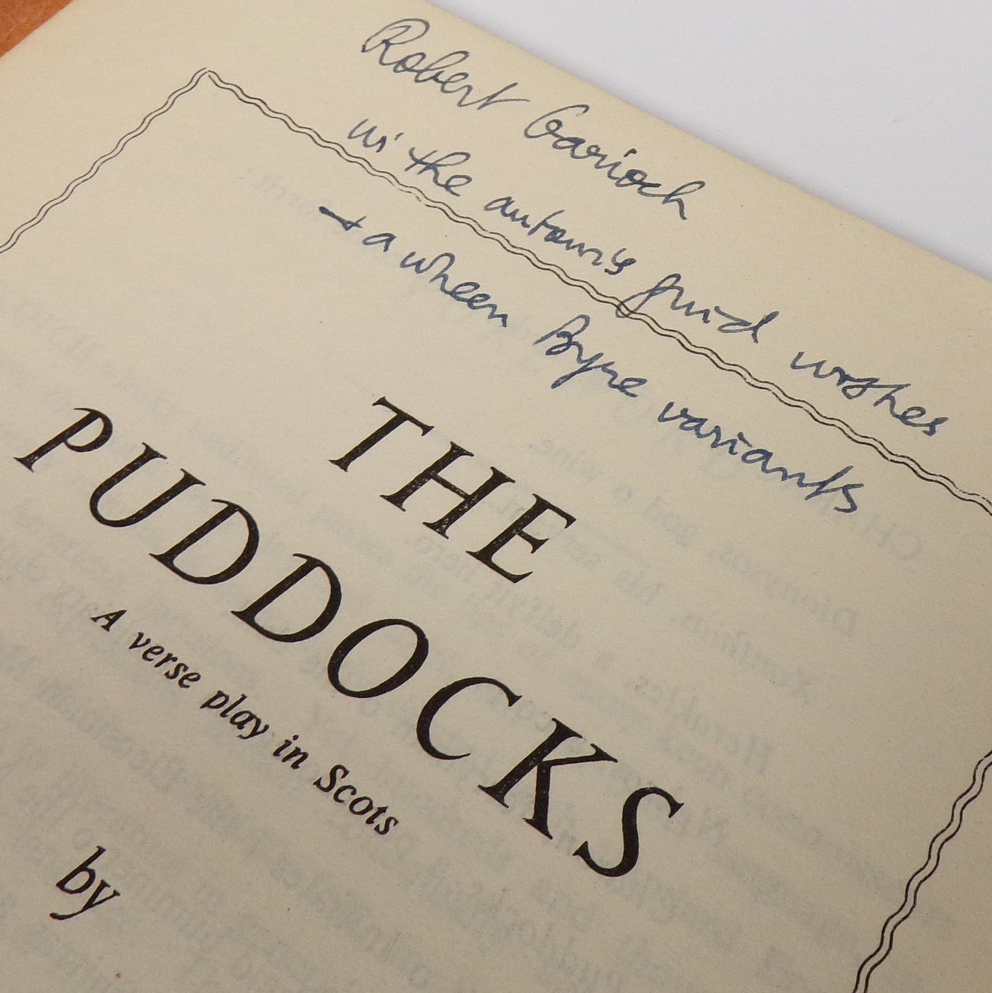 Douglas Young - The Puddocks - Inscribed First Edition