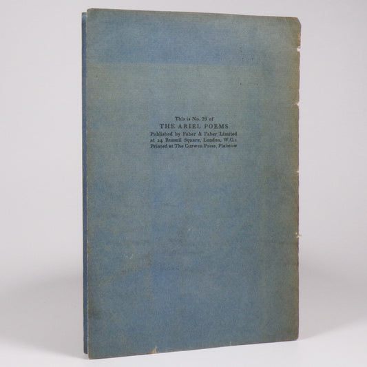 T. S. Eliot - Marina - First Edition