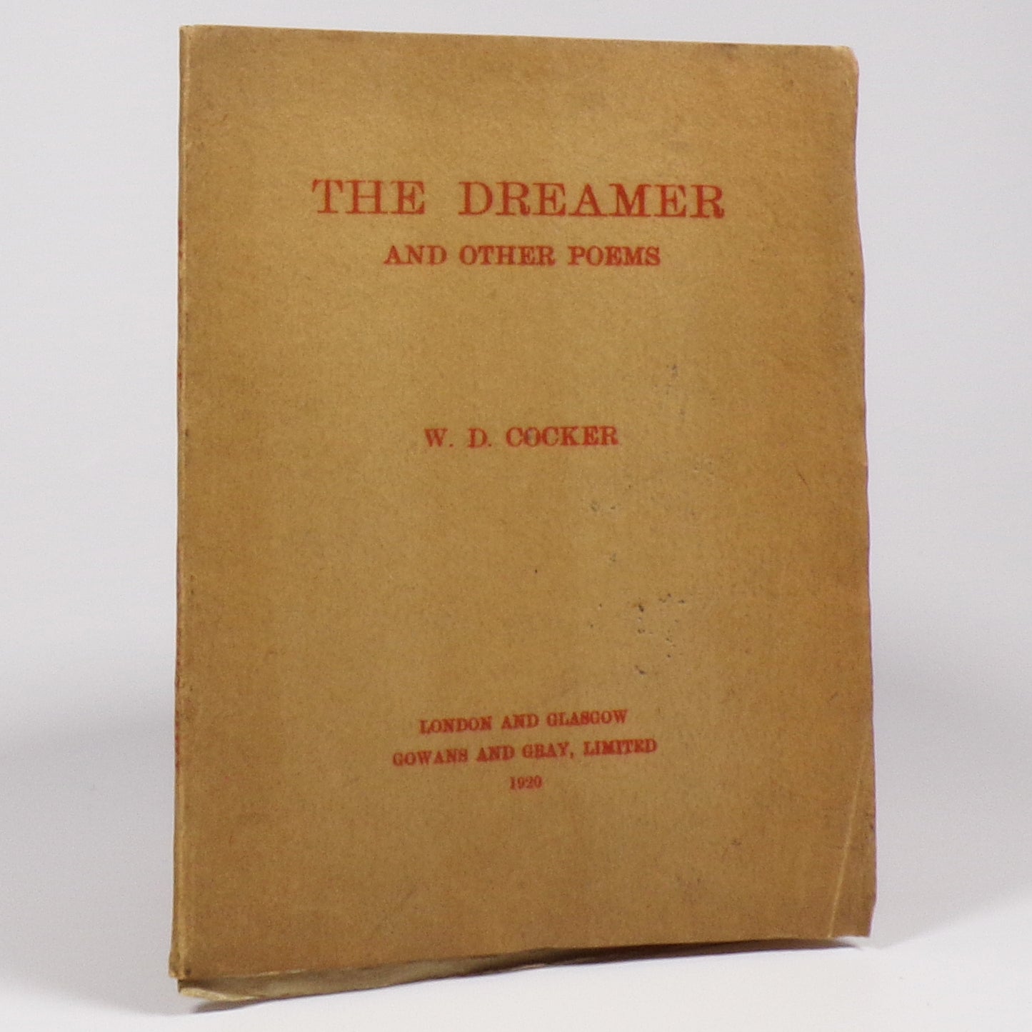 W. D. Cocker - The Dreamer - First Edition