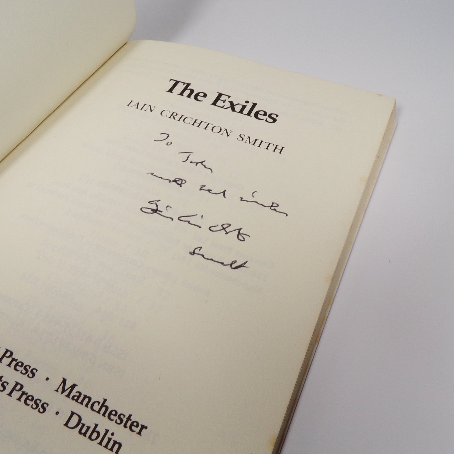 Iain Crichton Smith - The Exiles - Inscribed First Edition