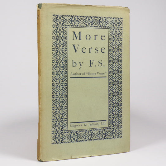 F. S. - More Verse - First Edition