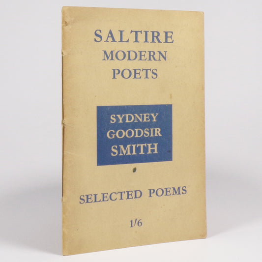 Sydney Goodsir Smith - Selected Poems - Inscribed First Edition