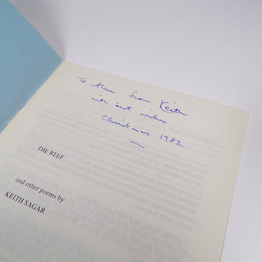 Keith Sagar - The Reef - Inscribed First Edition