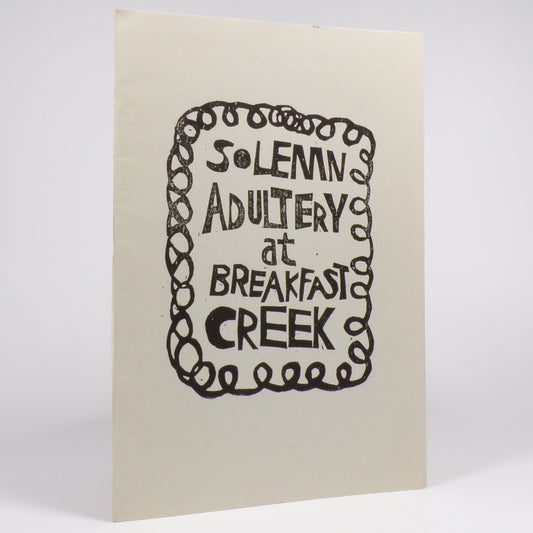 Peter Porter - Solemn Adultery at Breakfast Creek - Signed Limited First Edition