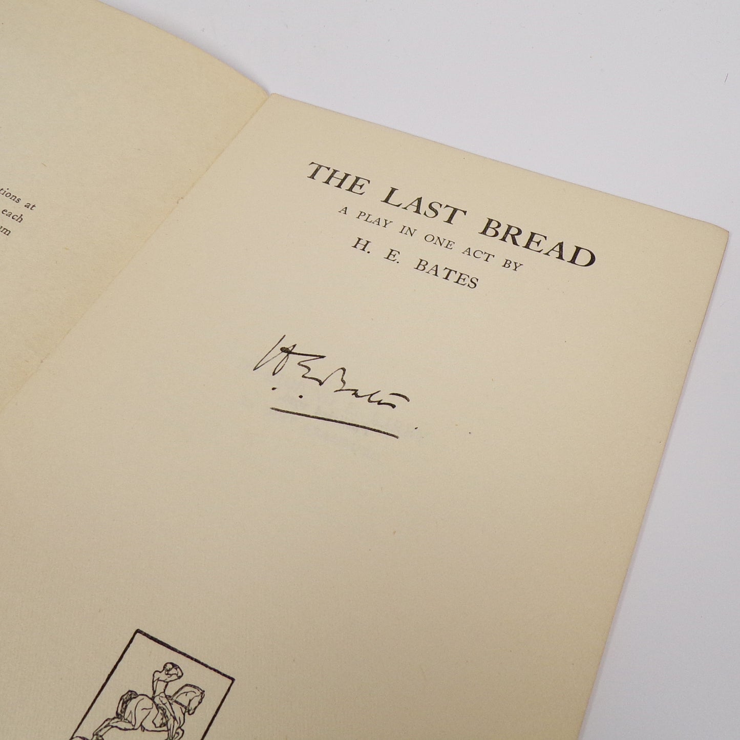 H. E. Bates - The Last Bread - Signed First Edition